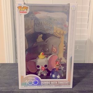 Disney 100 Dumbo with Timothy Funko Pop Movie Poster - New